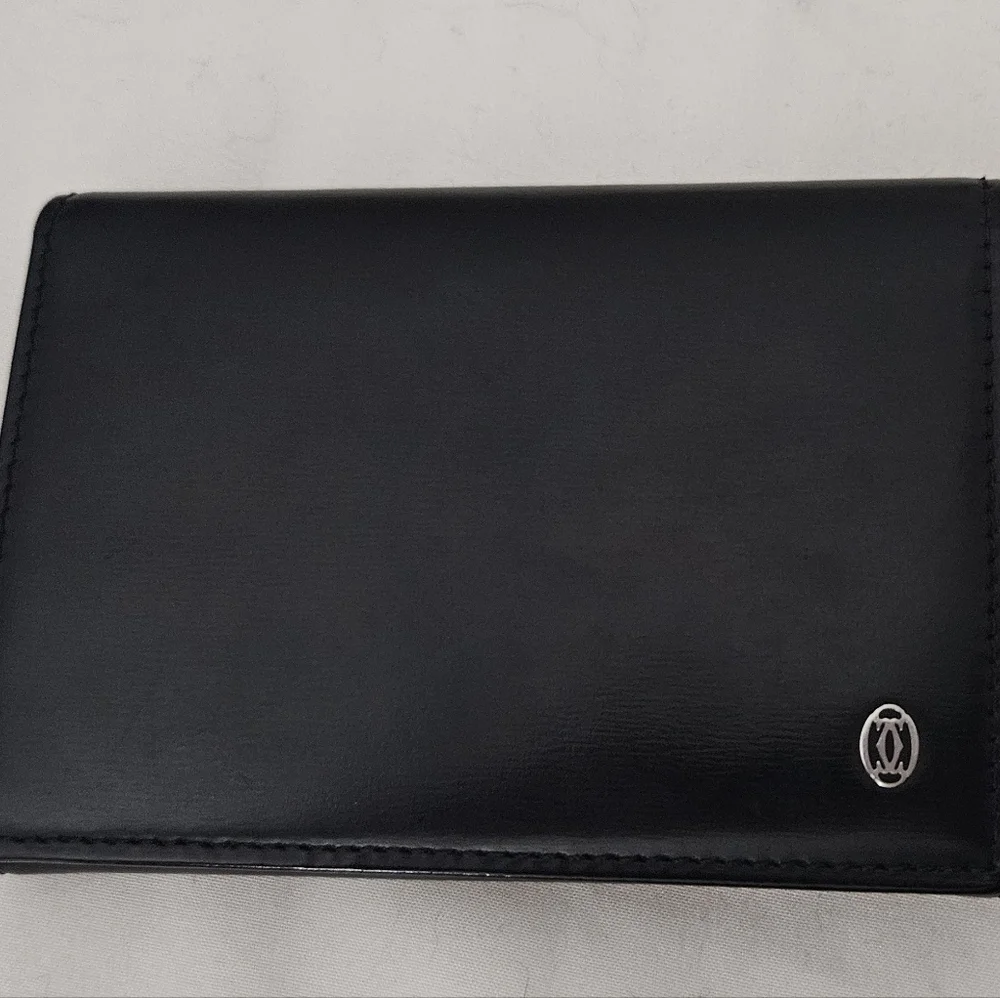 New Cartier Black Leather Wallet /Card Case COA  L3000132 Unisex